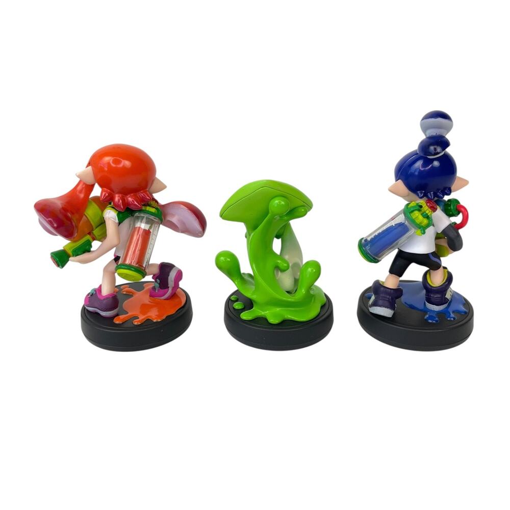 Splatoon 3-pack Nintendo Amiibo Figures Splatoon Series Girl, Squid, Boy - Picture 3 of 5